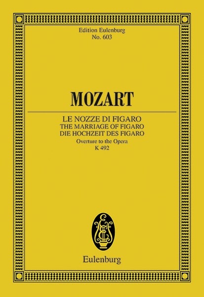 Mozart: The Marriage of Figaro K 492 (Study Score) published by Eulenburg